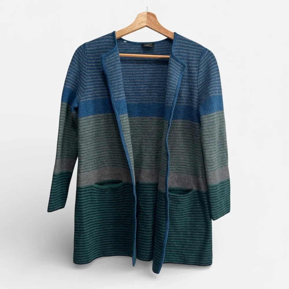 Talbots Pure Wool women multicolor‎ Cardigan size LP